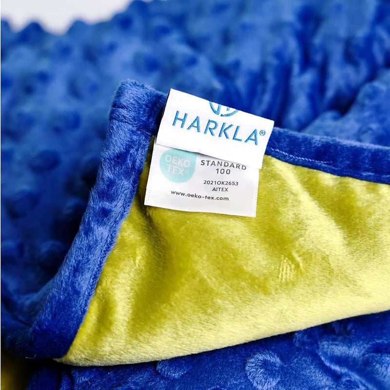 Harkla Weighted Lap Pad for Kids (Deep Blue) - Image 2